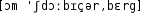 Grafik mit phonetischer Transkription des Belegs