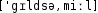 Grafik mit phonetischer Transkription des Belegs