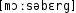 Grafik mit phonetischer Transkription des Belegs