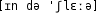 Grafik mit phonetischer Transkription des Belegs