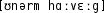 Grafik mit phonetischer Transkription des Belegs