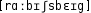 Grafik mit phonetischer Transkription des Belegs