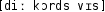Grafik mit phonetischer Transkription des Belegs