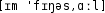 Grafik mit phonetischer Transkription des Belegs