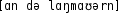 Grafik mit phonetischer Transkription des Belegs