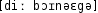 Grafik mit phonetischer Transkription des Belegs