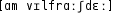 Grafik mit phonetischer Transkription des Belegs