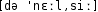 Grafik mit phonetischer Transkription des Belegs