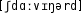 Grafik mit phonetischer Transkription des Belegs