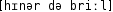 Grafik mit phonetischer Transkription des Belegs