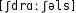 Grafik mit phonetischer Transkription des Belegs