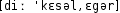 Grafik mit phonetischer Transkription des Belegs