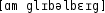 Grafik mit phonetischer Transkription des Belegs
