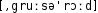 Grafik mit phonetischer Transkription des Belegs