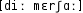 Grafik mit phonetischer Transkription des Belegs