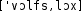 Grafik mit phonetischer Transkription des Belegs