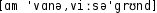 Grafik mit phonetischer Transkription des Belegs