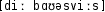 Grafik mit phonetischer Transkription des Belegs