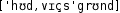 Grafik mit phonetischer Transkription des Belegs