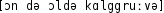 Grafik mit phonetischer Transkription des Belegs