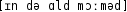 Grafik mit phonetischer Transkription des Belegs