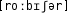 Grafik mit phonetischer Transkription des Belegs