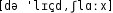 Grafik mit phonetischer Transkription des Belegs