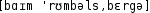 Grafik mit phonetischer Transkription des Belegs