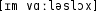 Grafik mit phonetischer Transkription des Belegs