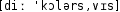 Grafik mit phonetischer Transkription des Belegs