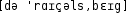 Grafik mit phonetischer Transkription des Belegs