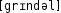 Grafik mit phonetischer Transkription des Belegs