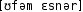 Grafik mit phonetischer Transkription des Belegs