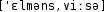 Grafik mit phonetischer Transkription des Belegs