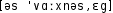 Grafik mit phonetischer Transkription des Belegs