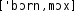 Grafik mit phonetischer Transkription des Belegs