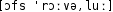 Grafik mit phonetischer Transkription des Belegs