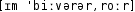 Grafik mit phonetischer Transkription des Belegs