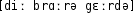 Grafik mit phonetischer Transkription des Belegs