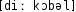 Grafik mit phonetischer Transkription des Belegs
