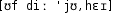 Grafik mit phonetischer Transkription des Belegs
