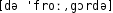 Grafik mit phonetischer Transkription des Belegs
