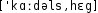 Grafik mit phonetischer Transkription des Belegs