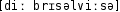 Grafik mit phonetischer Transkription des Belegs