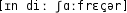 Grafik mit phonetischer Transkription des Belegs