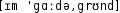 Grafik mit phonetischer Transkription des Belegs