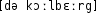 Grafik mit phonetischer Transkription des Belegs