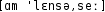 Grafik mit phonetischer Transkription des Belegs