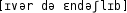 Grafik mit phonetischer Transkription des Belegs