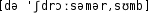 Grafik mit phonetischer Transkription des Belegs